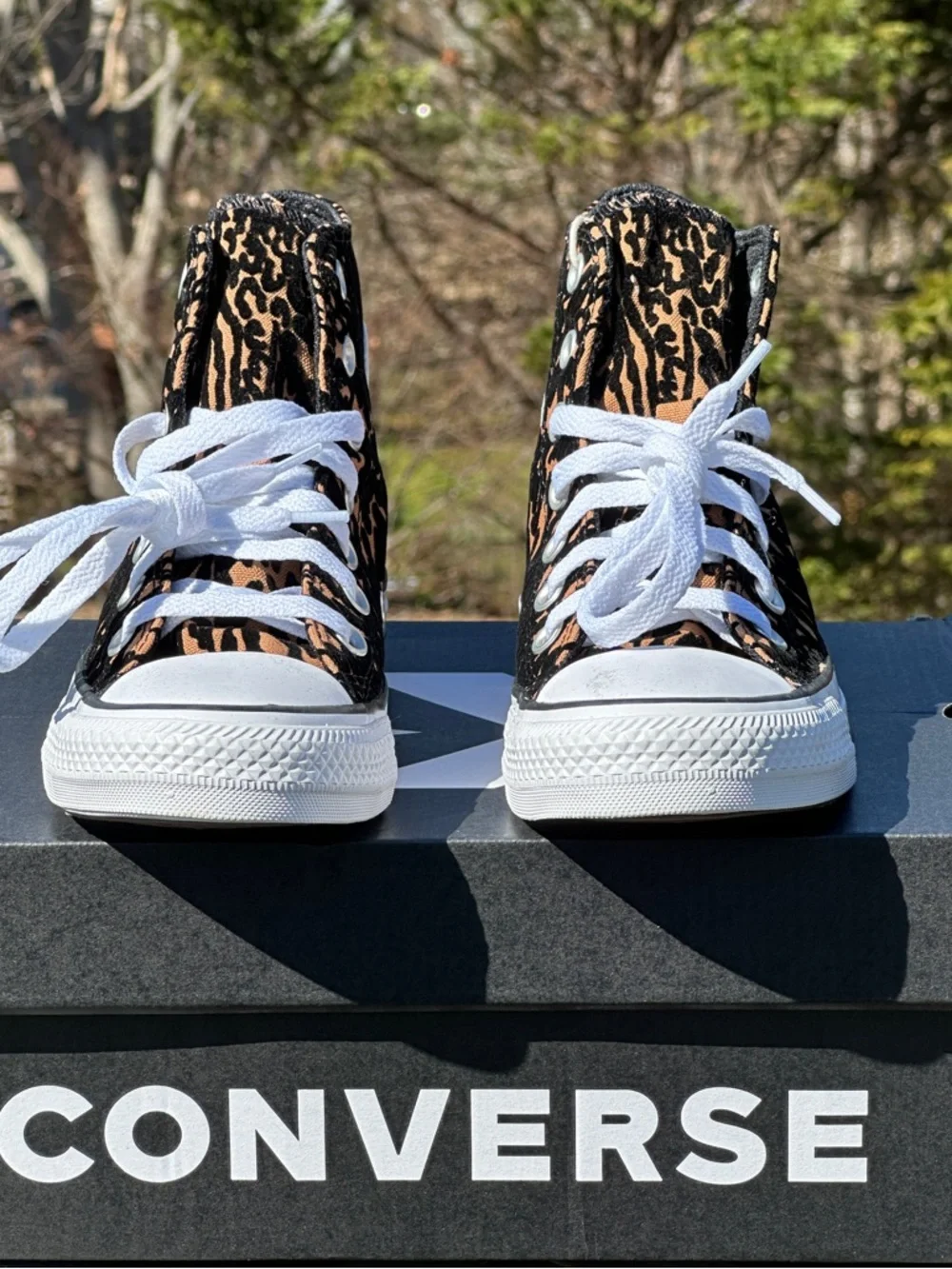 Converse CTAS High Animal Print Canvas Casual Sneaker Womens 6.5 | Youth 5Y NEW